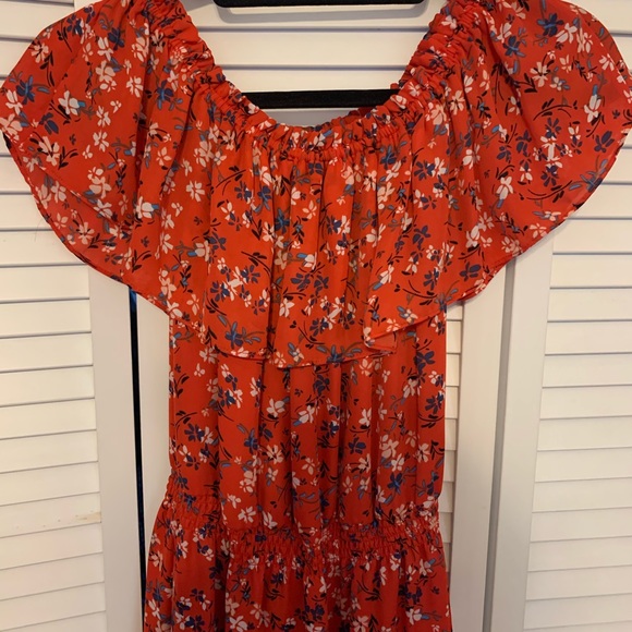 Off shoulder floral high low dress - Picture 4 of 4